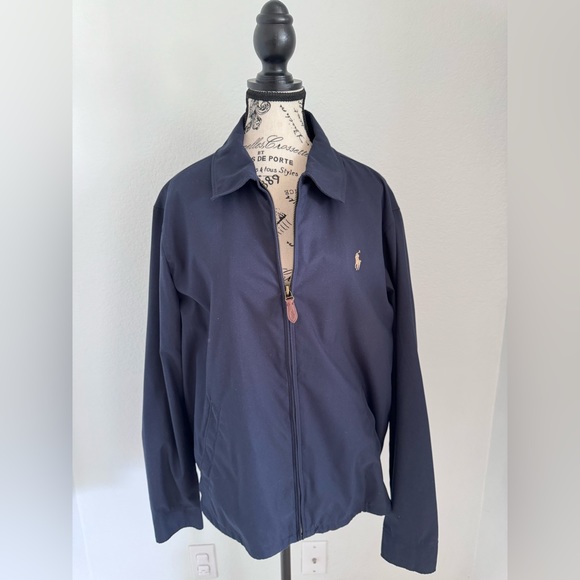 [LIKE NEW] POLO Ralph Lauren Jacket M NAVY BLUE - Picture 2 of 4